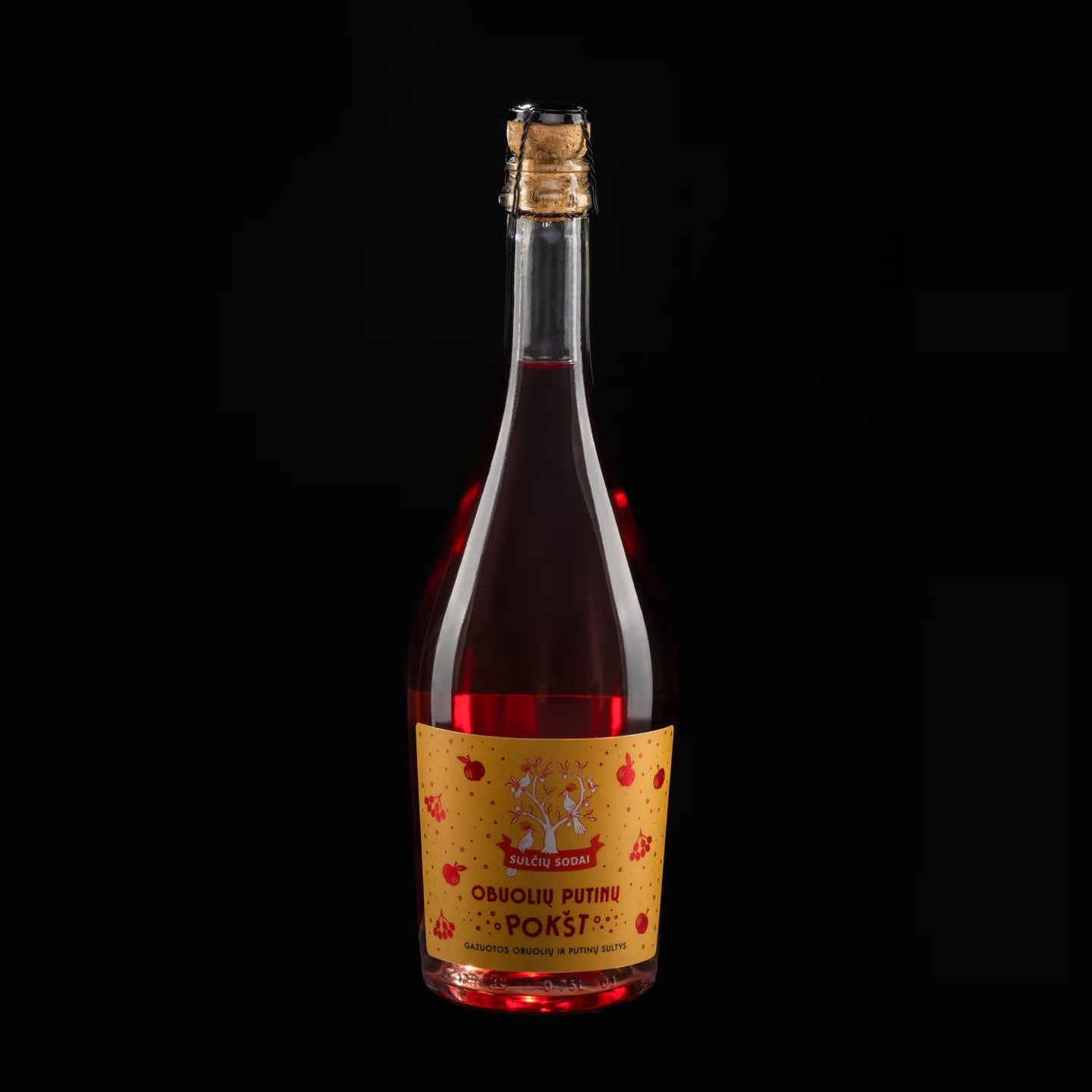 GAZUOTOS SULTYS "OBUOLIŲ PUTINŲ POKŠT", 750ml.