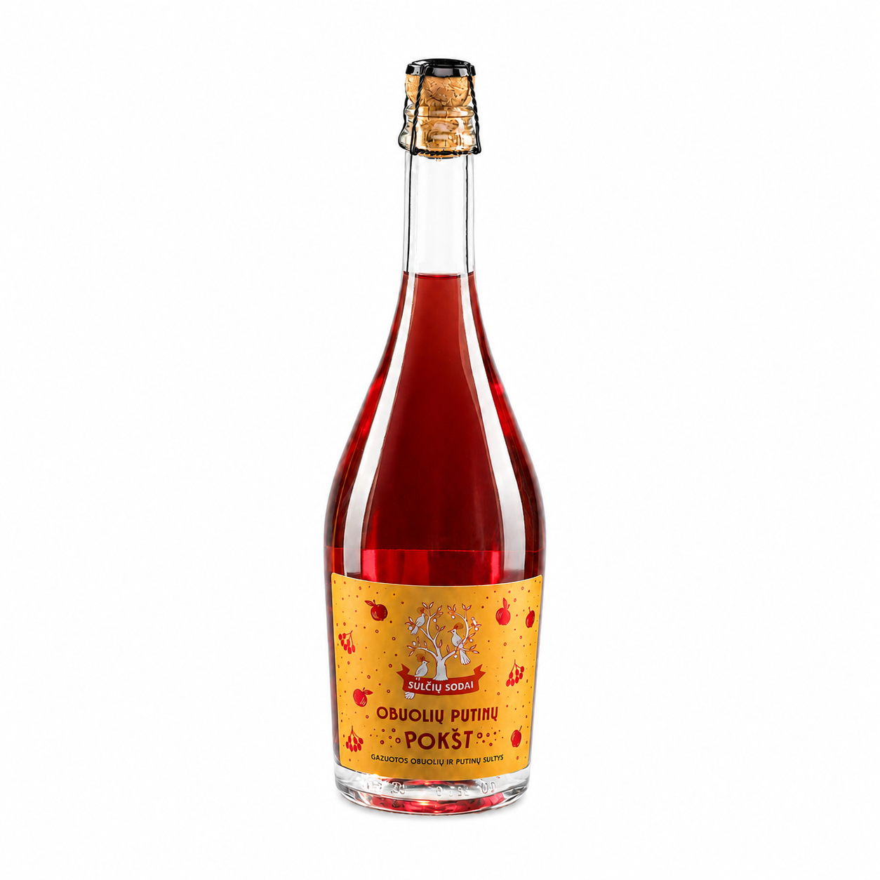 GAZUOTOS SULTYS "OBUOLIŲ PUTINŲ POKŠT", 750ml.