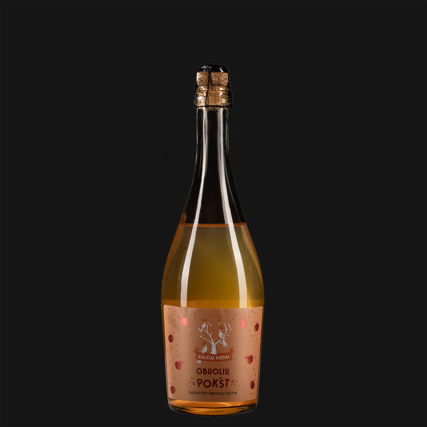 GAZUOTOS SULTYS "OBUOLIŲ POKŠT", 750ml.